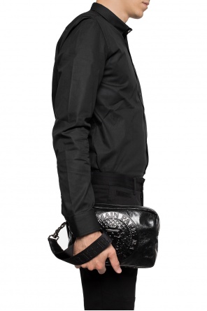 Leather clutch with logo, zdjęcie 2 Leather clutch with logo od Balmain